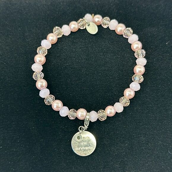 Tocara stainless steel bracelet breast cancer French - Picture 1 of 4